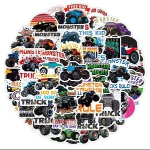 2/$10  40 Piece Monster Truck Sticker Pack for Kids